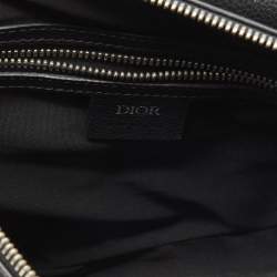 Dior Black Leather Maxi Saddle Bag