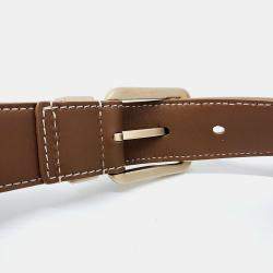 Pre Owned Dior Brown PVC Dior Homme CD Diamond Belt Bag