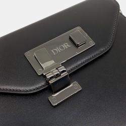 Pre Owned Dior Black Leather Homme Crossbody Bag