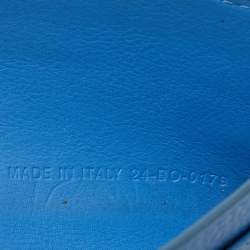 Pre Owned Dior Homme Blue Leather Card Holder