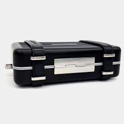 Pre Owned Dior Black Leather X Rimowa Utility Bag