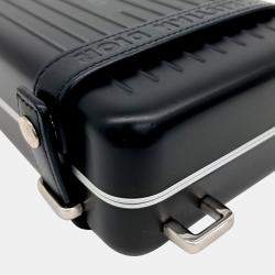 Pre Owned Dior Black Leather X Rimowa Utility Bag