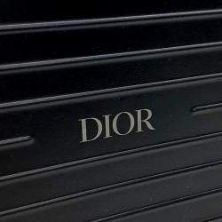 Pre Owned Dior Black Leather X Rimowa Utility Bag