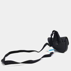 Pre Owned Dior Black Leather Nano Saddle Bag