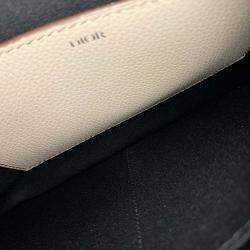 Pre Owned Dior Beige Grey Leather Dior Homme clutch