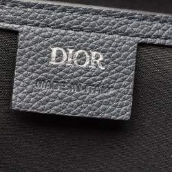 Pre Owned Dior Navy Blue Oblique Nylon Motion Backpack