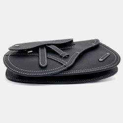 Pre Owned Dior Homme Saddle Black Leather Pouch Bag