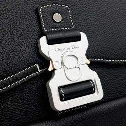 Pre Owned Dior Black Leather Dior Homme Gallop Backpack