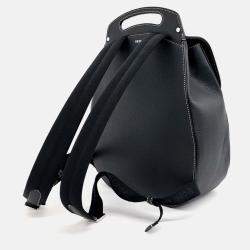 Pre Owned Dior Black Leather Dior Homme Gallop Backpack