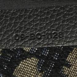 Pre Owned Dior Black Oblique Canvas Saddle Bag