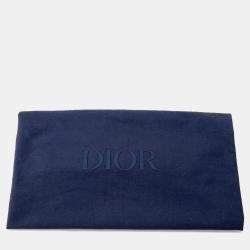 Pre Owned Christian Dior Scarab Oblique Beige Black Canvas Leather Crossbody Bag