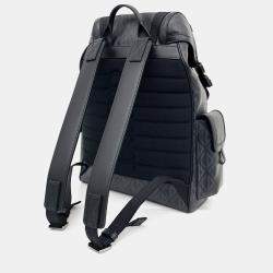 Pre Owned Dior Black Coated canvas Backpack