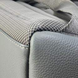 Pre Owned Christian Dior Dior Rider 1947 Logo Backpack  Gray Calfskin