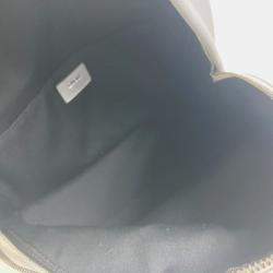 Pre Owned Christian Dior Dior Rider 1947 Logo Backpack  Gray Calfskin