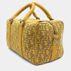 Pre Owned Dior Yellow Coated Canvas and Leather Ringo 26