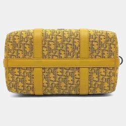 Pre Owned Dior Yellow Coated Canvas and Leather Ringo 26