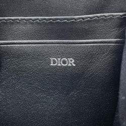 Pre Owned Dior Oblique Shoulder Bag Navy/Beige Canvas