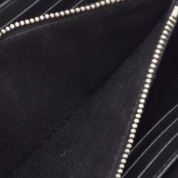 Pre Owned Dior Black Oblique Leather Voyageur Long Zip Around Wallet