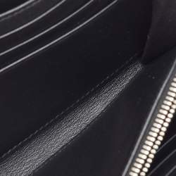 Pre Owned Dior Black Oblique Leather Voyageur Long Zip Around Wallet