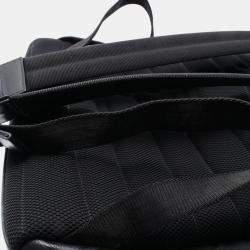 Pre Owned Dior Homme Rider Cd Diamond Backpack  Pvc-Coated Canvas And Leather  Black/Gray