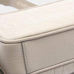 Pre Owned Christian Dior Dior Rider 2.0 Zip Messenger Bag  Shoulder Leather  Beige