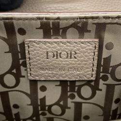 Pre Owned Dior Hit The Road Roller Coaster Shoulder Bag Olive Leather Size Mini