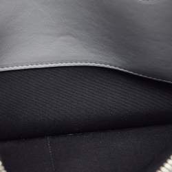 Pre Owned Dior Light Grey CD Diamond Coated Canvas A5 Pouch