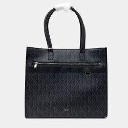 Pre Owned Dior Black Fabric Safari Tote Bag