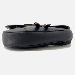 Pre Owned Dior Diorx Cactus Jack Saddlebag Black/Brown Leather