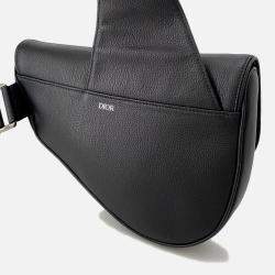 Pre Owned Dior Diorx Cactus Jack Saddlebag Black/Brown Leather