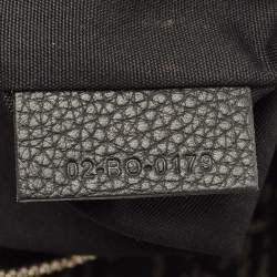 Pre Owned Dior Black Oblique Canvas and Leather Saddle Bag