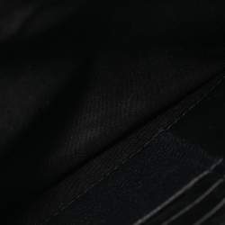 Pre Owned Dior Black Leather Zip Wristlet Pouch