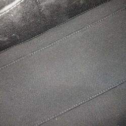 Pre Owned Dior Beige Navy Blue Fabric Oblique Toilet Clutch