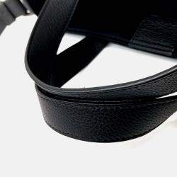 Pre Owned Dior Black Canvas and Leather X Sacai Saddle Tote and Shoulder Bag