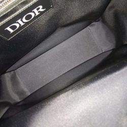 Pre Owned Dior Black Canvas and Leather X Sacai Saddle Tote and Shoulder Bag