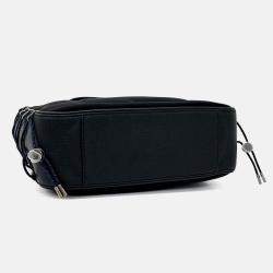 Pre Owned Dior Black Canvas and Leather X Sacai Saddle Tote and Shoulder Bag