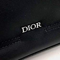 Pre Owned Dior Black Canvas and Leather X Sacai Saddle Tote and Shoulder Bag