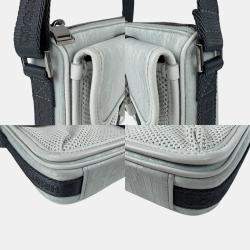 مملوكة مسبقًا Christian Dior Dior Shoulder Bag In Satin And Canvas Light Blue Gray