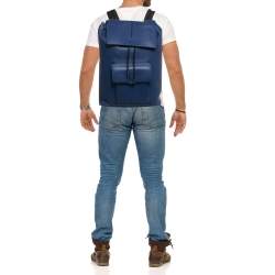 Pre Owned حقيبة ظهر ديور جلد أزرق موشن