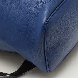 Pre Owned حقيبة ظهر ديور جلد أزرق موشن