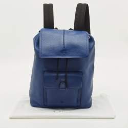 Pre Owned حقيبة ظهر ديور جلد أزرق موشن