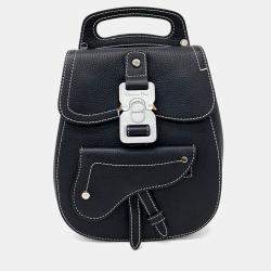 مملوكة مسبقًا Dior Black Leather Gallop Mini Slingback