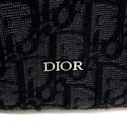 مملوكة مسبقًا Dior Black Fabric Rider Soft Hobo Bag Medium