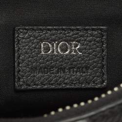 مملوكة مسبقًا Dior Saddle Black Leather Crossbody Bag