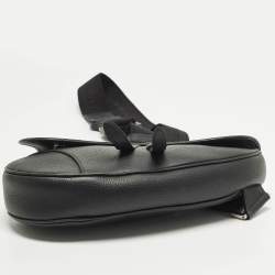 مملوكة مسبقًا Dior Saddle Black Leather Crossbody Bag