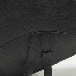 مملوكة مسبقًا Dior Saddle Black Leather Crossbody Bag