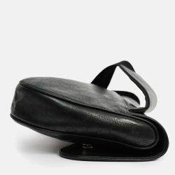 Pre Owned Christian Dior 2020 Black Oblique Leather Saddle Bag (Mens)