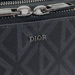 Pre Owned Dior Black PVC Messenger Crossbody Bag