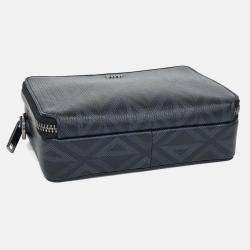 Pre Owned Dior Black PVC Messenger Crossbody Bag