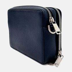 Pre Owned حقيبة ديور كروس بودي صغيرة جلد أزرق بحري